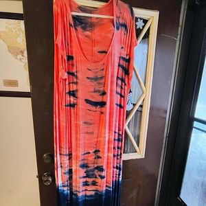 NWOT Torrid Tie Die Maxi Dress Size 4